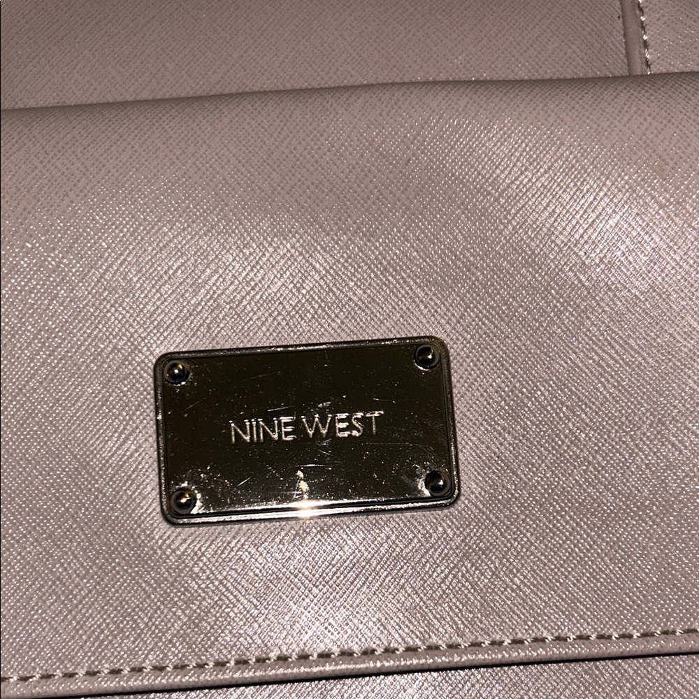 Nine West Taupe Shoulder Bag Satchel - Picture 10 of 10